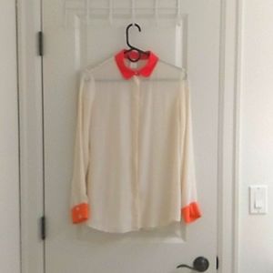 Club Monaco silk blouse sz small